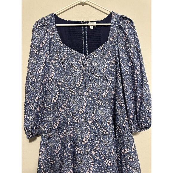 J.Crew Sweetheart Long-Sleeve Mini Dress in Liberty Bourton Bloom Fabric Size 8 - Picture 4 of 11